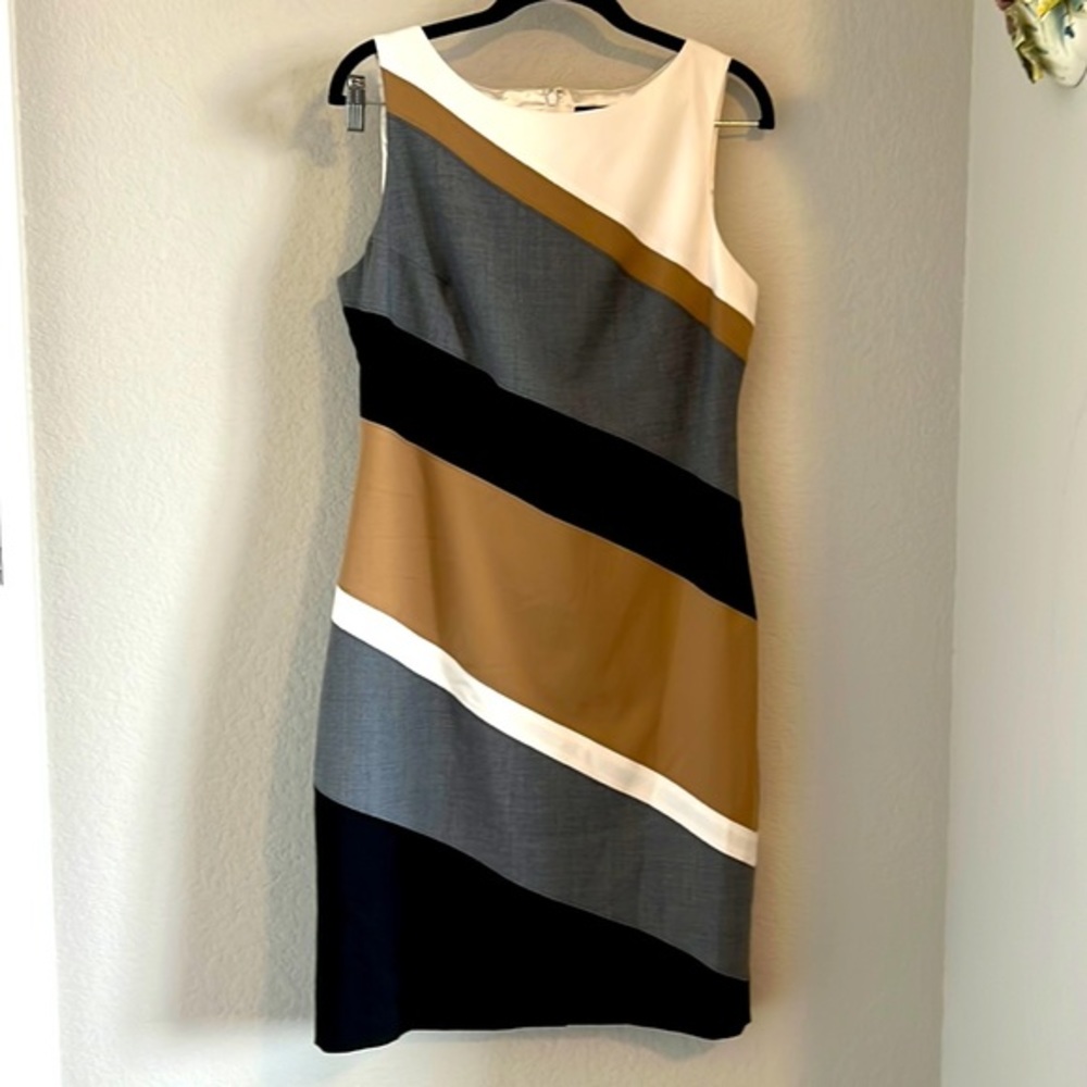 White House Black Market Colorblock Dress